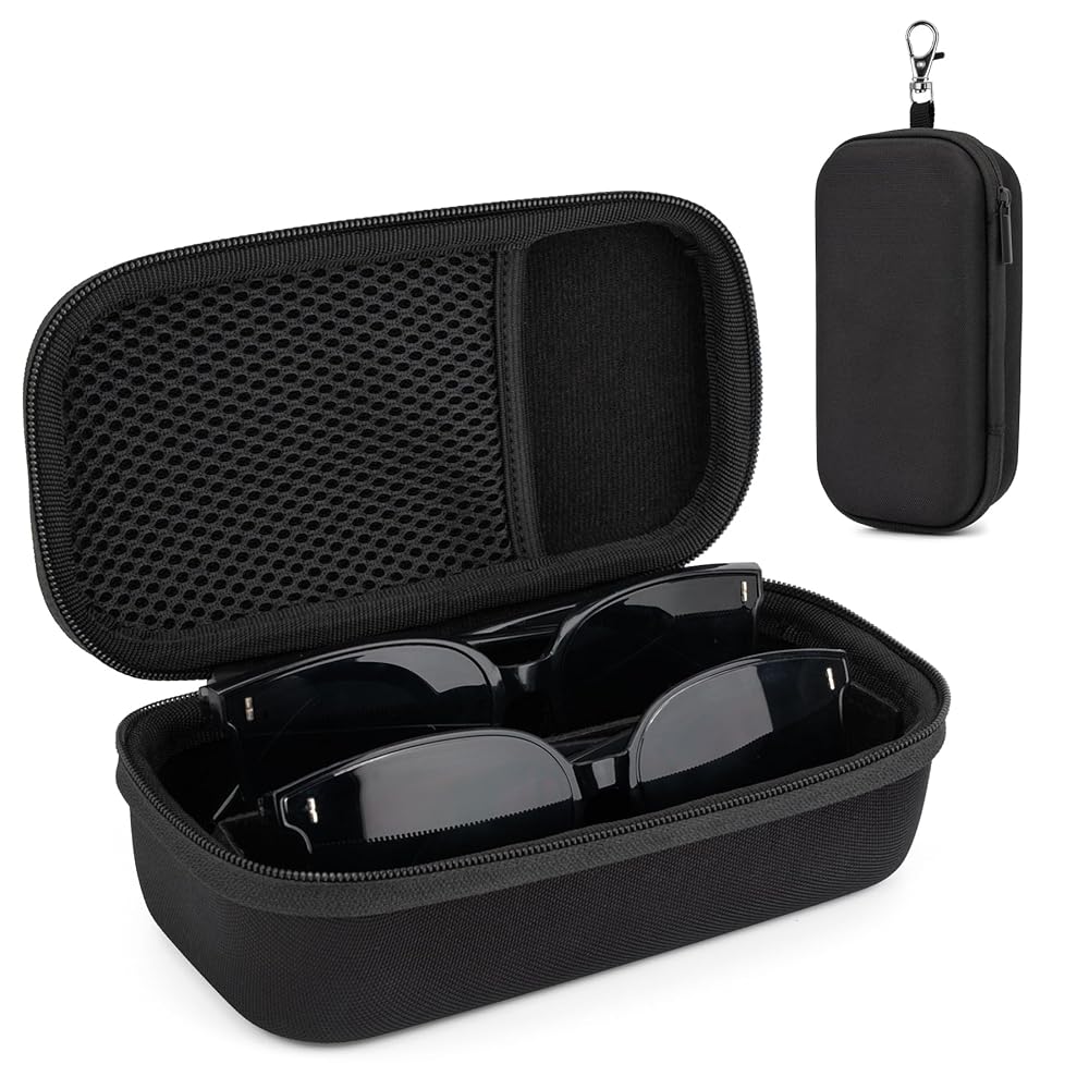 小物 ameri MULTI WAY SUNGLASSES CASE black 6 Pack Sunglasses Case Portable Travel Zipper Eyeglasses